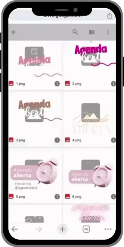 Demonstração real: copiando e colando uma figurinha no story