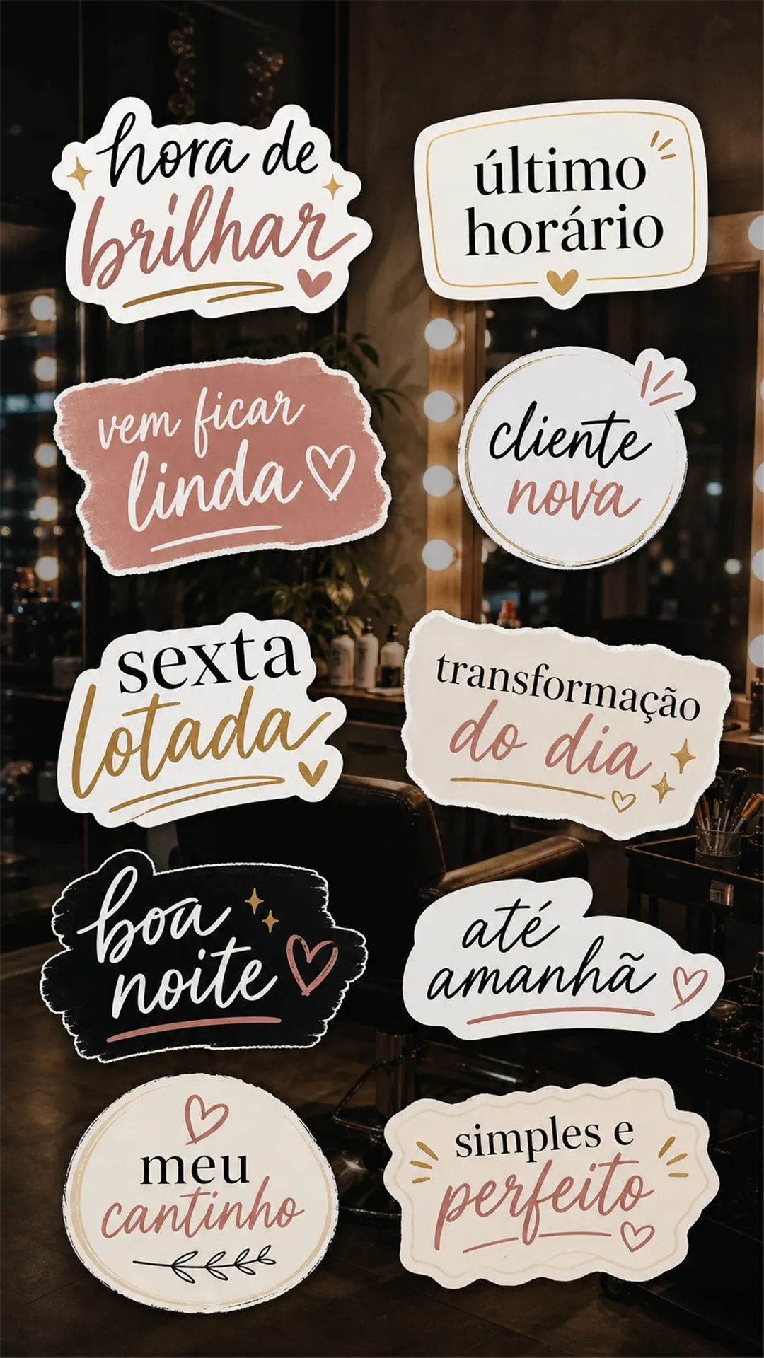 Story real cheio de figurinhas do pack sobre foto do dia a dia