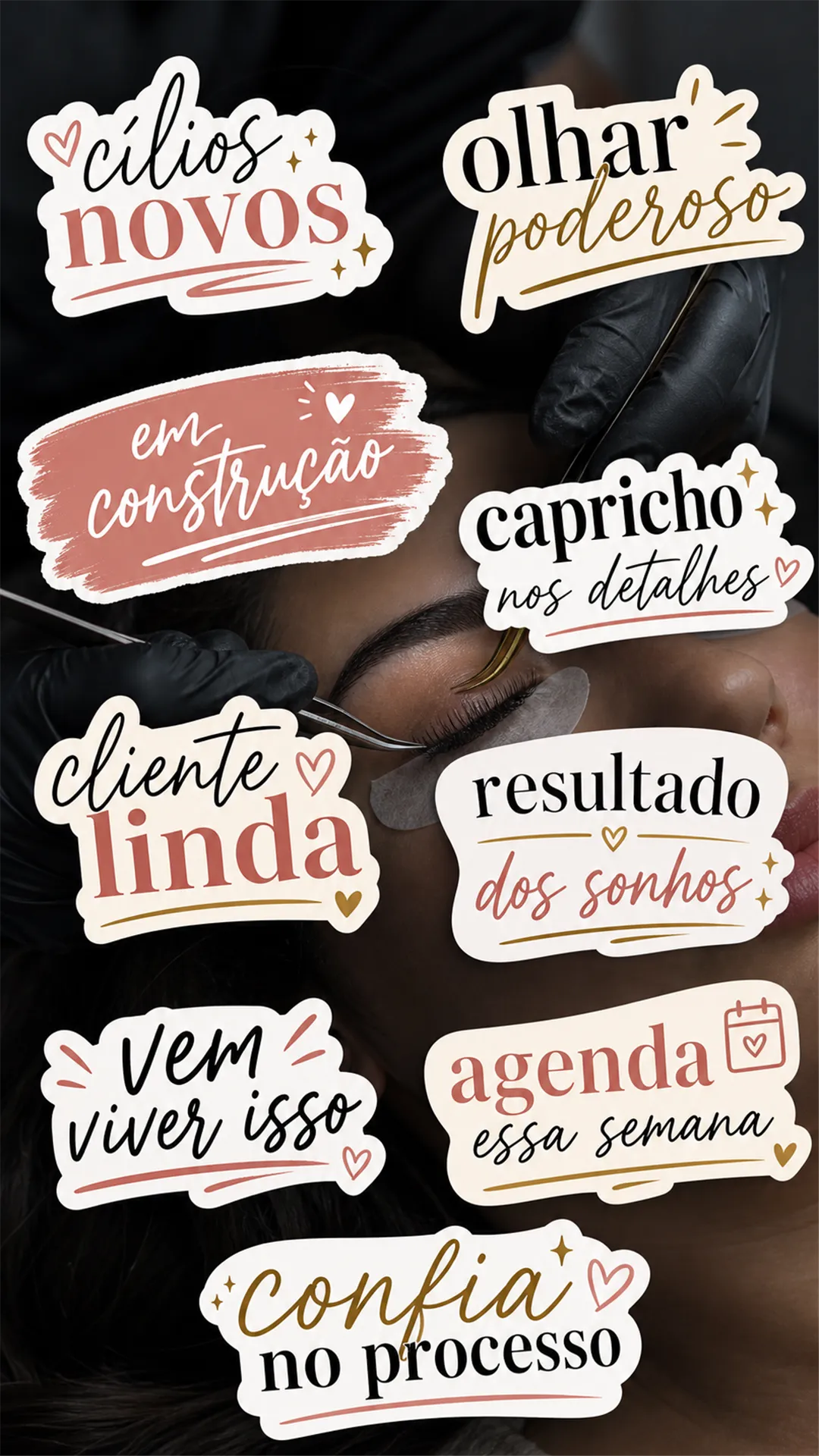 Story real cheio de figurinhas do pack sobre foto do dia a dia